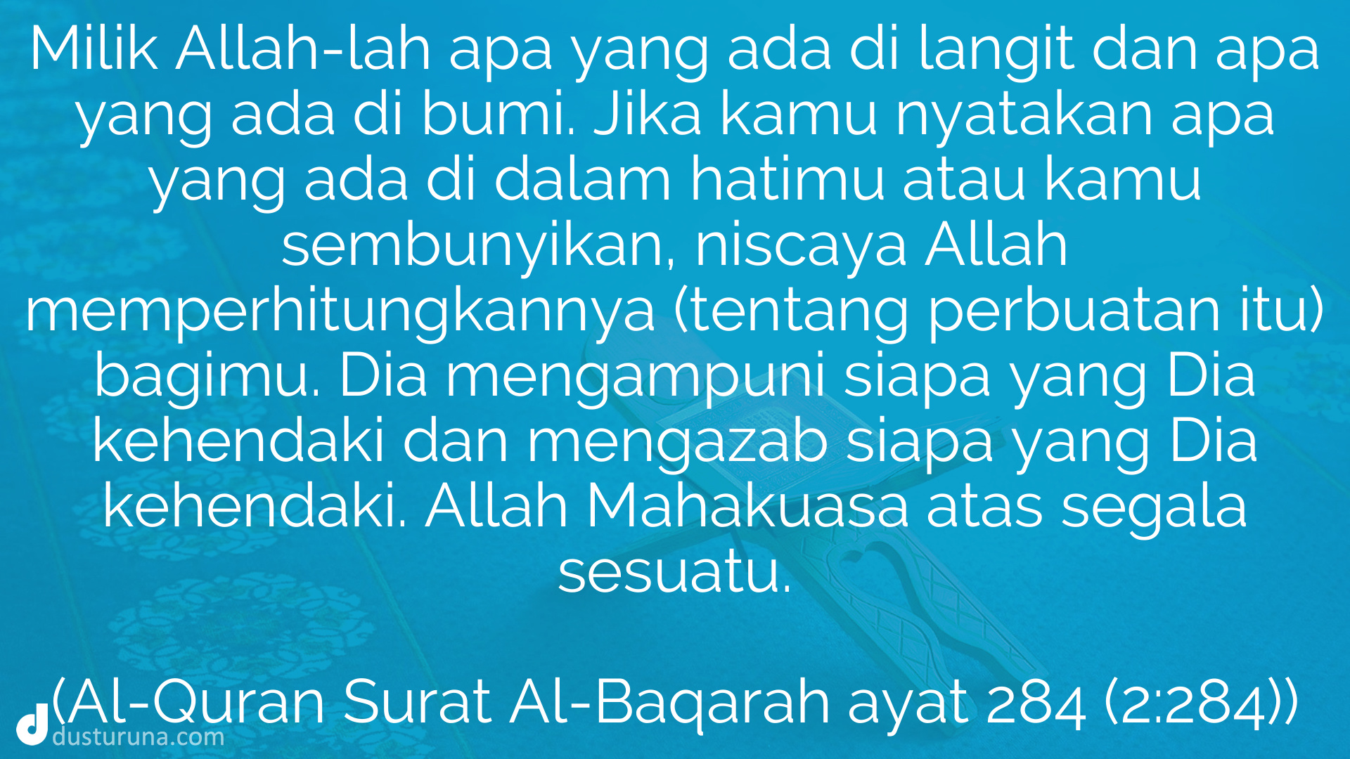 Surat Al Baqarah Ayat 284 285 Dan 286 Beserta Artinya / Surat Al ...